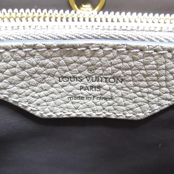 2104102136051 11 Louis Vuitton Capucines MM Shoulder Bag Leather Taurillon Monogram Beige