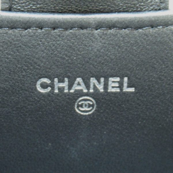 2104102203463 10 Chanel Mini Chain Shoulder Bag Leather Matte Black