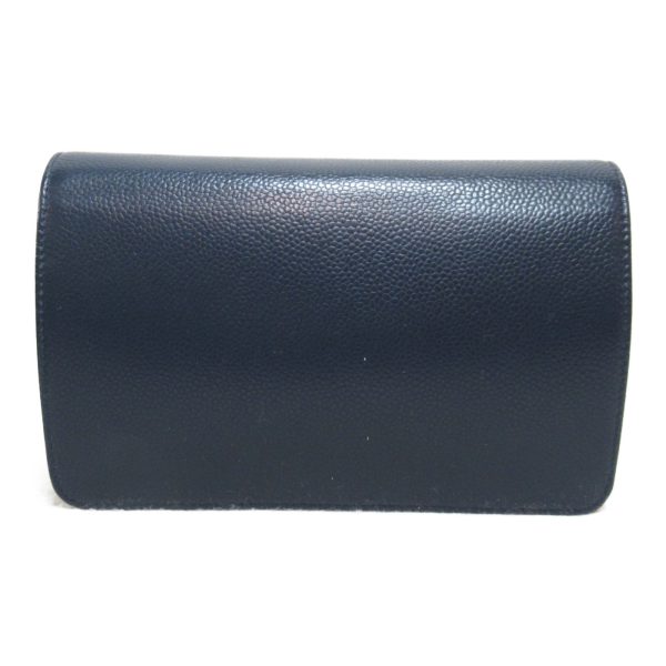 2104102213165 4 Chanel Chain Wallet Shoulder Bag Bag Caviar Skin Navy
