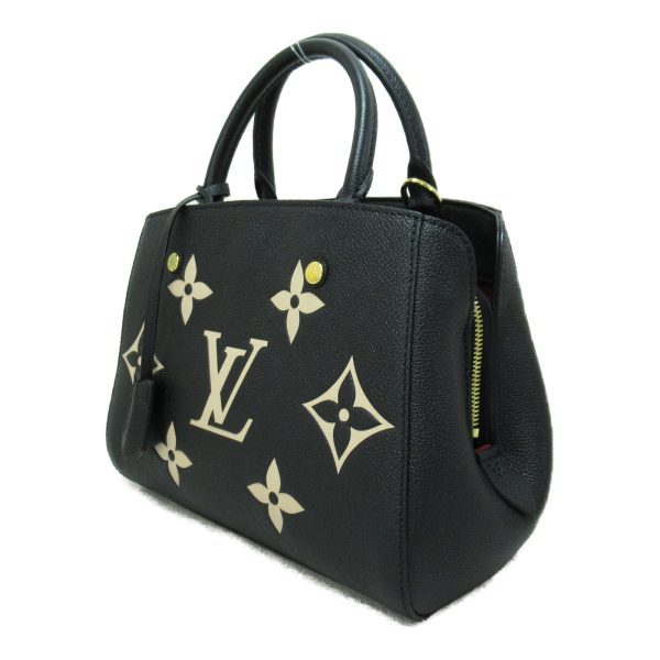 3 Louis Vuitton Montaigne BB Shoulder Bag Monogram Empreinte Blackbeige