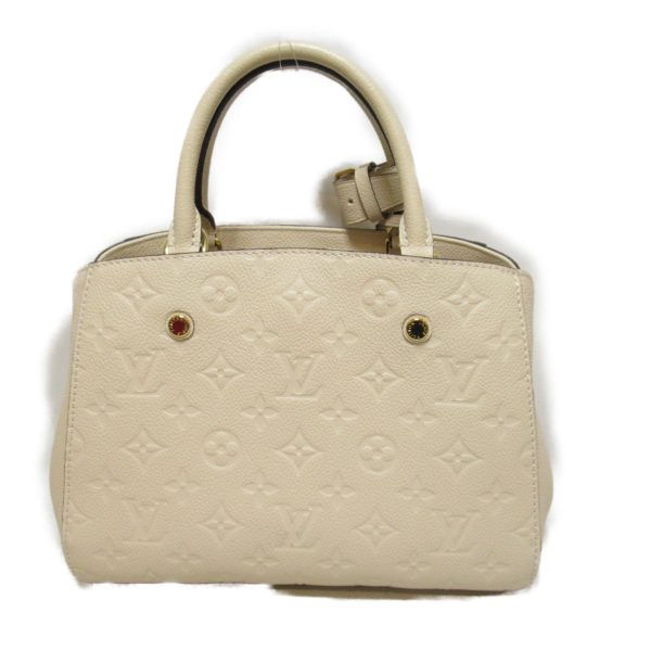 3 Louis Vuitton Montaigne BB Shoulder Bag Monogram Empreinte Ivory