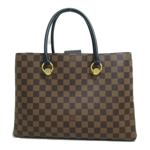 3 Louis Vuitton LV RIverside Shoulder Bag Canvas Damier Ebene Brown