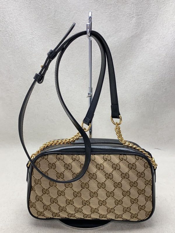 3 Gucci Shoulder Bag Canvas Beige