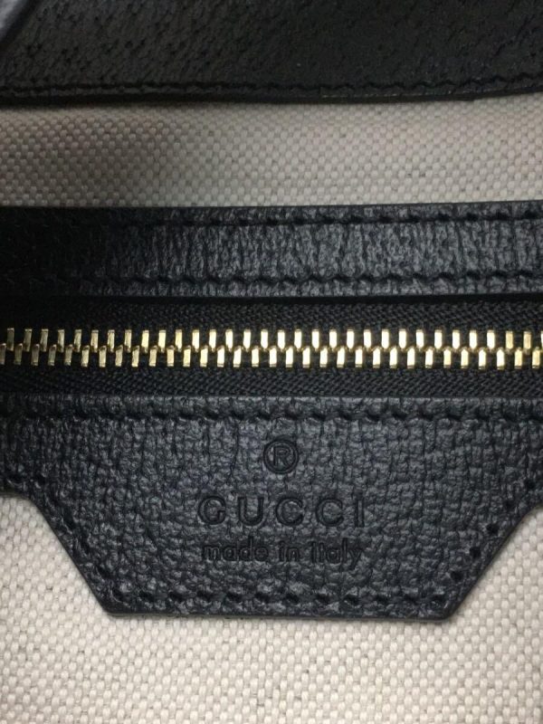 3 Gucci GG Jackie Shoulder Bag Canvas Black