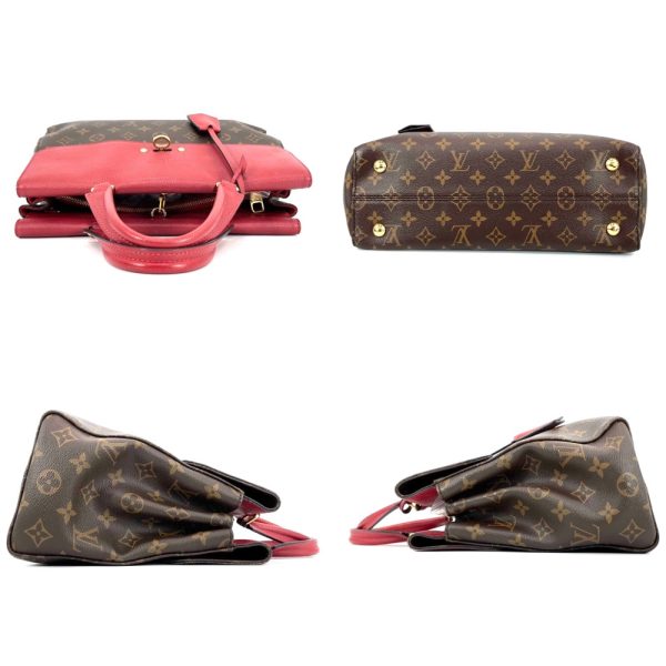 3 Louis Vuitton Venus Shoulder Bag Handbag Red Sleaze Brown