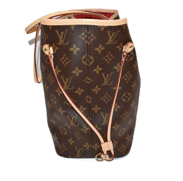 3 Louis Vuitton Neverfull MM MonogramBrown Coated Canvas Stylish Handbag