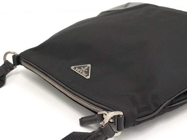 3 Prada Shoulder Bag Nylon Black