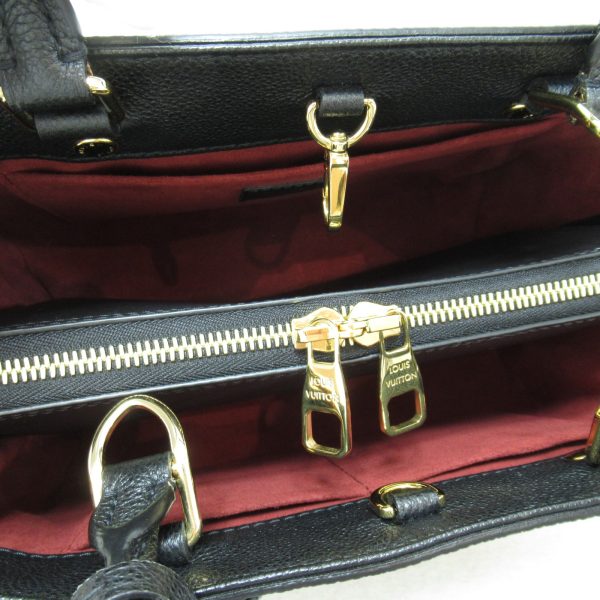 4 Louis Vuitton Montaigne BB Shoulder Bag Monogram Empreinte Blackbeige