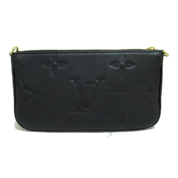 4 Louis Vuitton Multi Pochette Accessoire Shoulder Bag Leather Empreinte Black