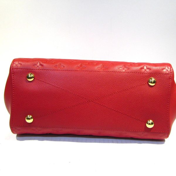 4 Louis Vuitton Montaigne MM Shoulder Bag Empreinte Sleaze Red