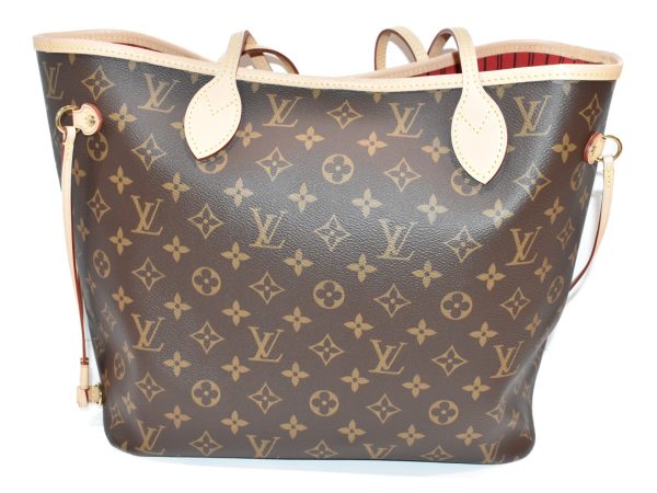 4 Louis Vuitton Neverfull MM MonogramBrown Coated Canvas Stylish Handbag