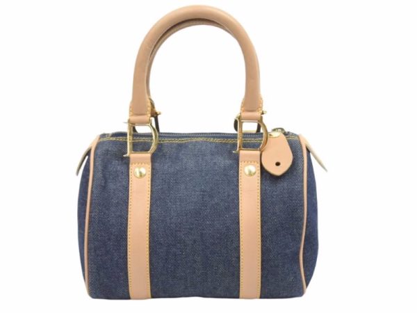 41133 1 Christian Dior Handbag Mini Boston Denim