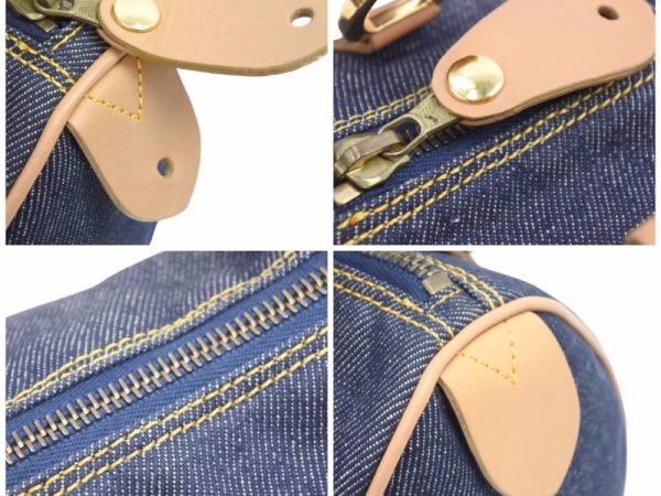 41133 5 Christian Dior Handbag Mini Boston Denim