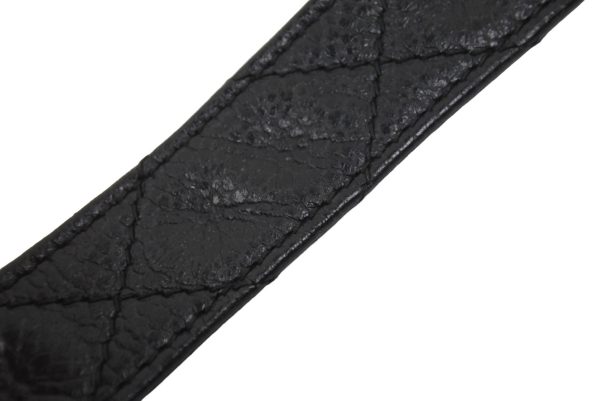 45423 d7 Chanel Vintage Shoulder Bag Caviar Skin Coco Mark Black Gold Hardware