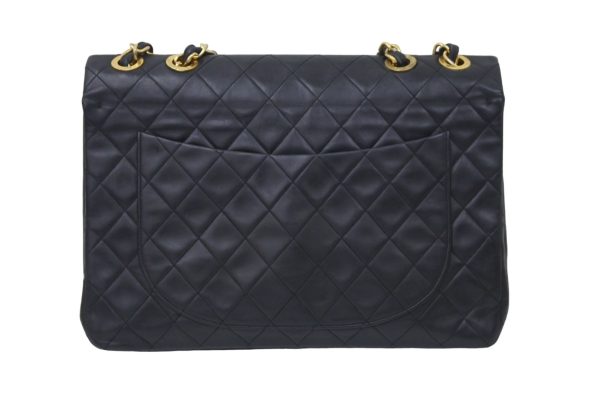 48413 d3 Chanel Deca Matelasse Chain Shoulder Bag Lambskin Black