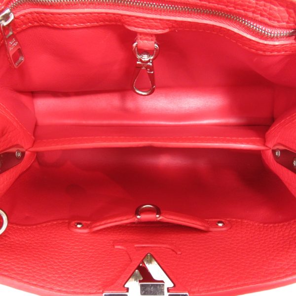 5 Louis Vuitton Capucines BB Shoulder Bag Leather Red