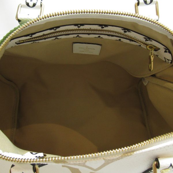 5 Louis Vuitton Speedy Bandouliere 30 Back Shoulder Bag Monogram Giant White