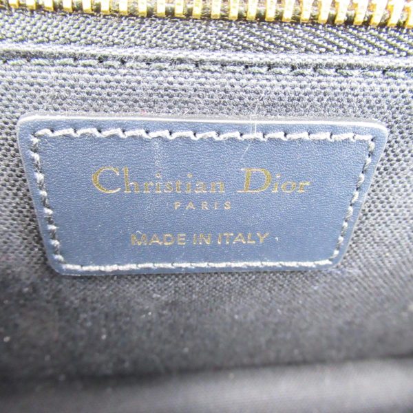 5 Christian Dior Montaigne 30 Shoulder Bag Canvas Leather Navy