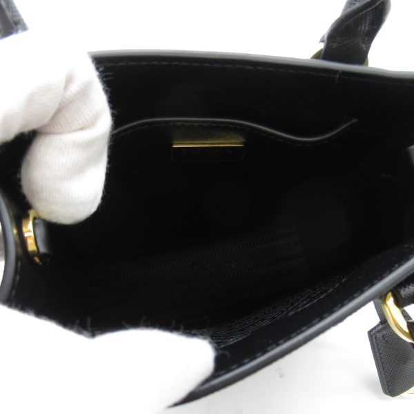 5 Prada Shoulder Bag Leather Handbag Black