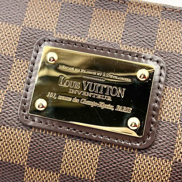 5 Louis Vuitton Damier Eva Shoulder Bag Crossbody Pouch Small Bag Brown