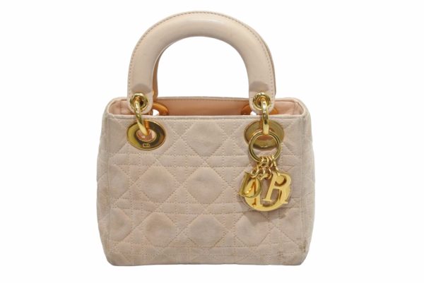 50972 d1 Christian Dior Mini Handbag Beige Bag Logo Gold Hardware