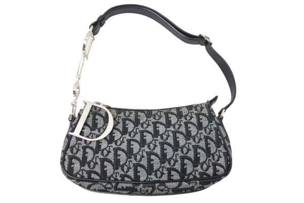 51418 d1 Christian Dior Handbag Shoulder Bag Trotter Gray