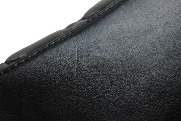52403 7 Christian Dior Handbag Shoulder Bag Black Leather