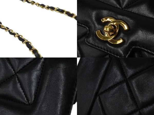 54126 d6 Chanel Shoulder Bag Matelasse Lambskin Single Chain Gold Hardware