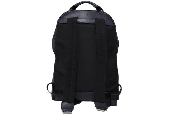 54319 d2 Dior Rucksack Backpack Leather Nylon Navy Black Silver Hardware