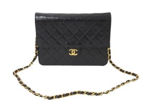 54828 d1 Celine Chain Shoulder Bag Bag Calf Black