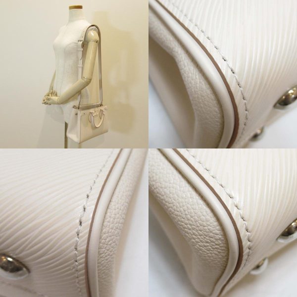 6 Louis Vuitton Grenelle PM Tote Bag Shoulder Bag Leather Ivory