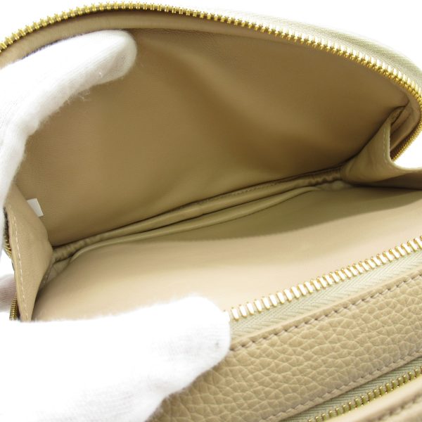 6 Prada Shoulder Bag Leather Beige