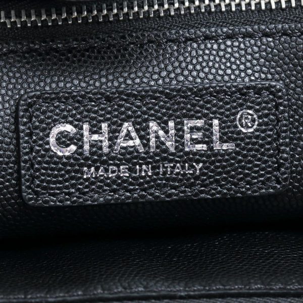 6 Chanel Caviar Skin 2way Shoulder Bag Black