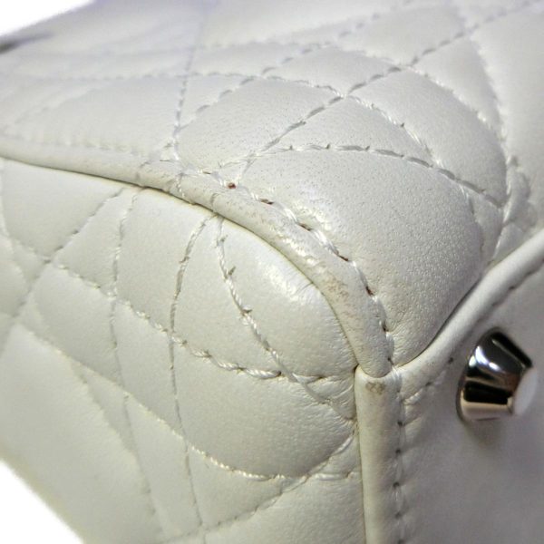 6 Dior Mini Shoulder Bag Lambskin White