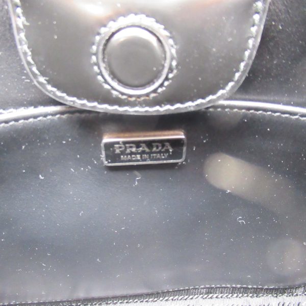 6 Prada Shoulder Bag Leather Black