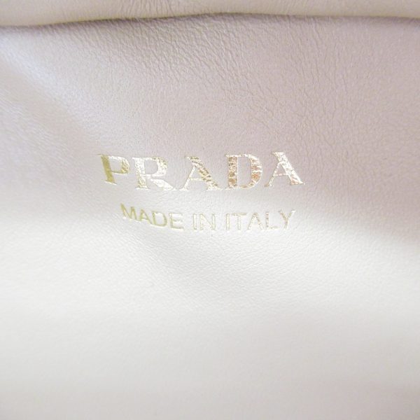 7 Prada Shoulder Bag Leather Beige