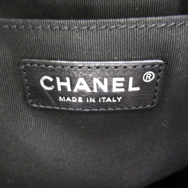 7 Chanel 2way Drawstring Shoulder Bag Caviar Skin Black