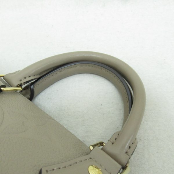 7 Louis Vuitton Shoulder Bag Leather Speedy Bandoulière Empreinte Gray