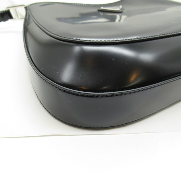 7 Prada Shoulder Bag Leather Black