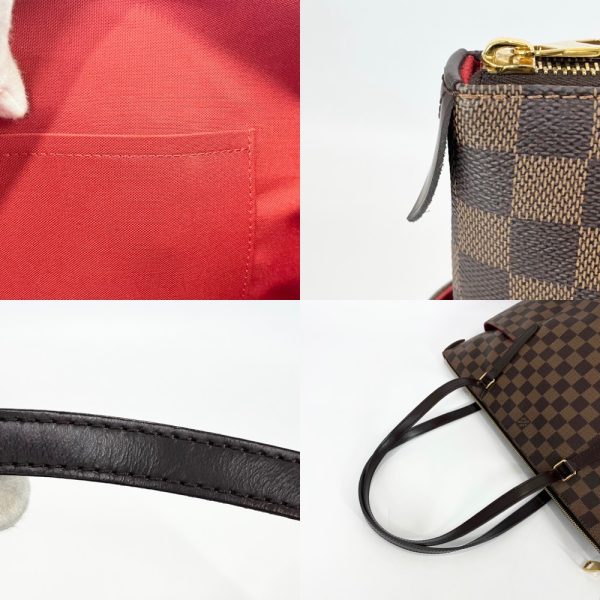 7 Louis Vuitton Totally MM Damier Ebene Shoulder Bag Brown