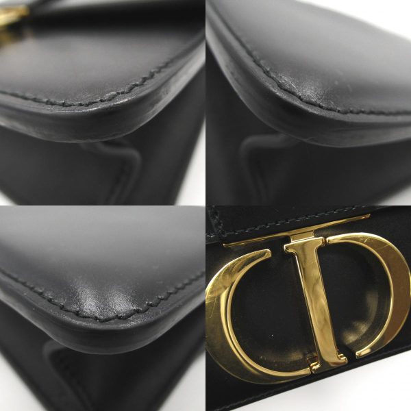 8 Dior Montaigne 30 Shoulder Bag Calf Black