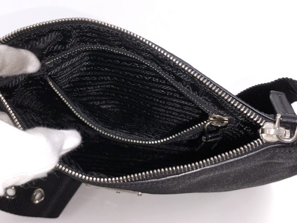 8 Prada Shoulder Bag Nylon Black