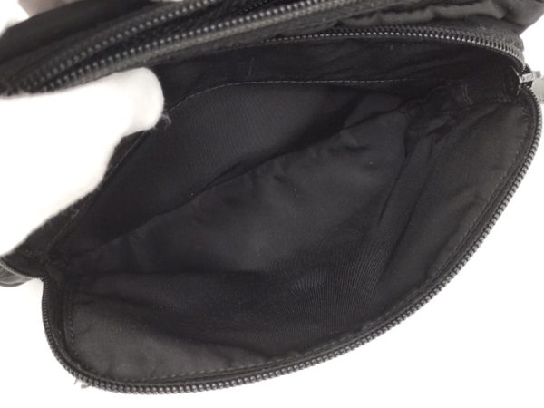 8 Prada Shoulder Bag Logo Nylon Black