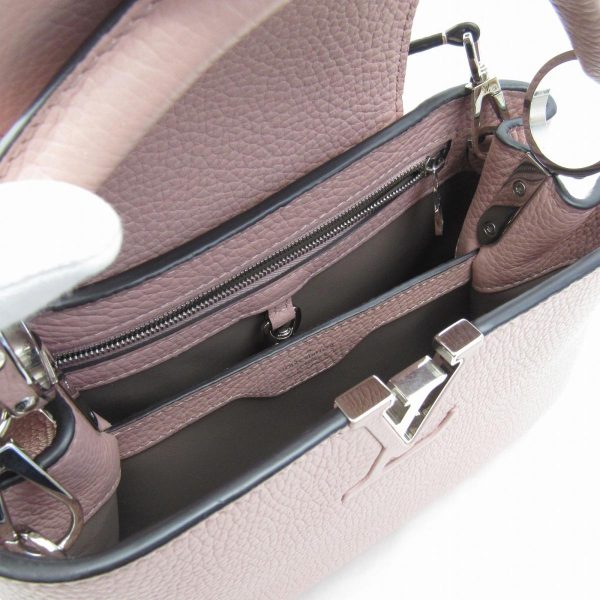 8 Louis Vuitton Capucines BB Shoulder Bag Taurillon Leather Magnolia