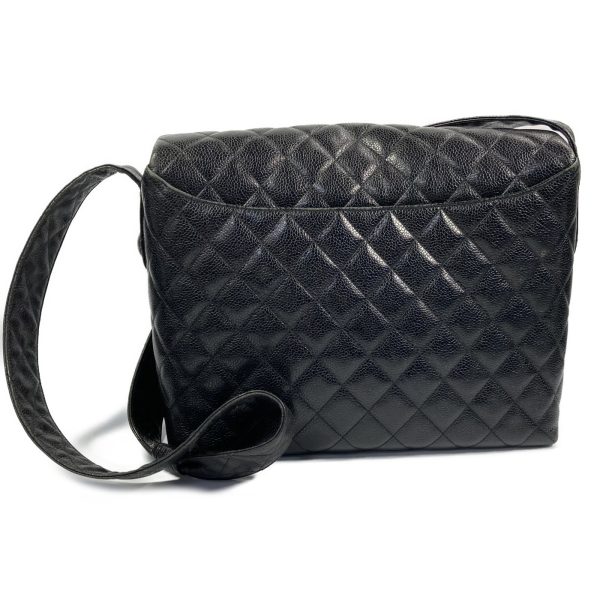 img e2335 Chanel Shoulder Bag Caviar Skin Calf Black