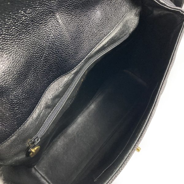 img e2342 Chanel Shoulder Bag Caviar Skin Calf Black