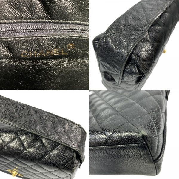 img e2343c Chanel Shoulder Bag Caviar Skin Calf Black