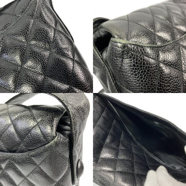 img e2349c Chanel Shoulder Bag Caviar Skin Calf Black