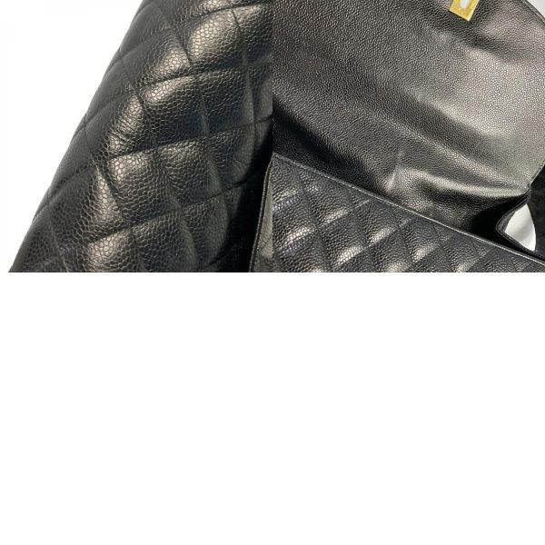 img e2354c Chanel Shoulder Bag Caviar Skin Calf Black