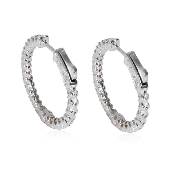 z130905 bv Diamond In and Out Hoop Earrings in 14K White Gold 120 CTW G HSI